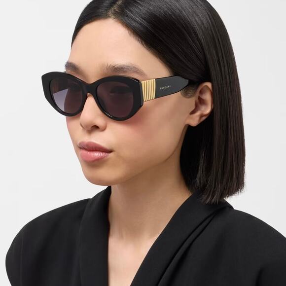 New! BVLGARI Sunglasses Tubogas BV40050I 52F, Authentic main image 12